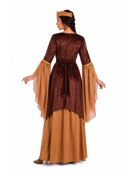 Costume Médiéval Marron Taille M | Déguisements pour Adultes Le Roi du Carnaval